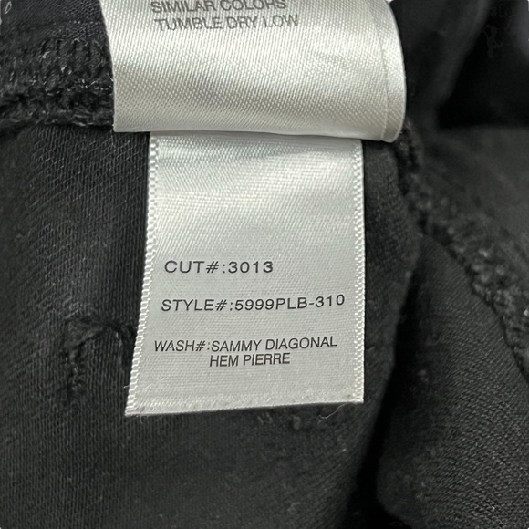 Articles Of Society 31 Black Sammy Diagonal Hem Distressed Jeans - Picture 9 of 12